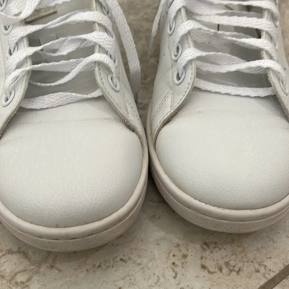 Adidas Stan Smith white plaid sneakers Studio London size 9 tennis shoes - Picture 16 of 16
